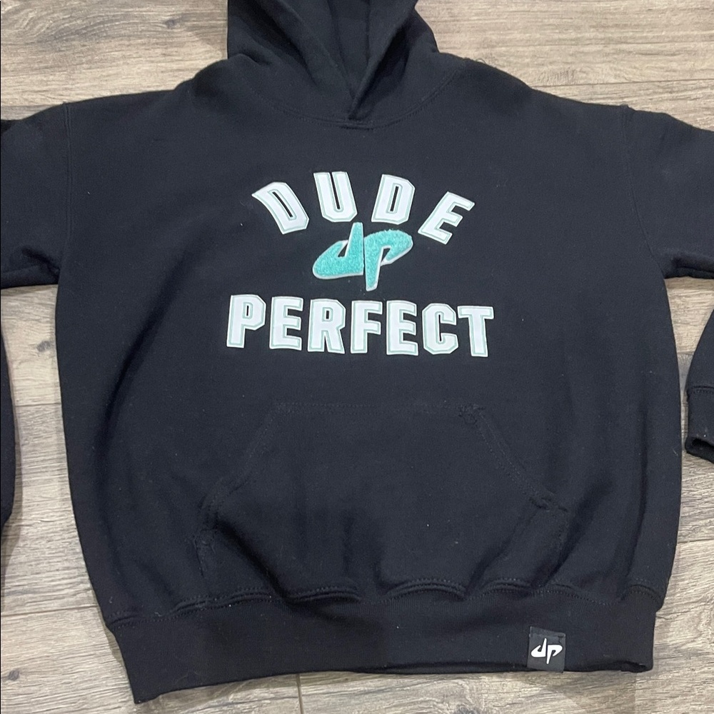 Dude Perfect Black Hoodie for Kids - Picture 2 of 9